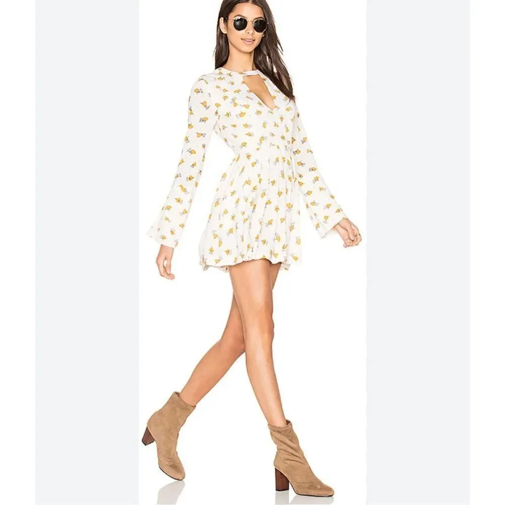 Revolve Free People Teagan floral boho fit & flare dress